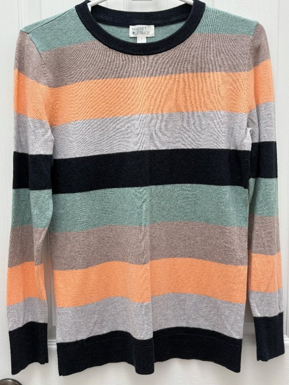 Small Market & Spruce Striped Long Sleeve Sweater